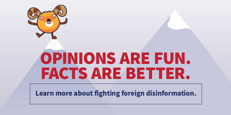Learn more about fighting foreign disinformation